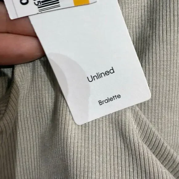 Calvin Klein Ocean Storm Pure Ribbed Unlined Bralette Sz S NWT - Picture 8 of 12